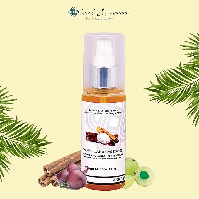 Teal & Terra Onion Oil & Castor Oil - 100 Ml
