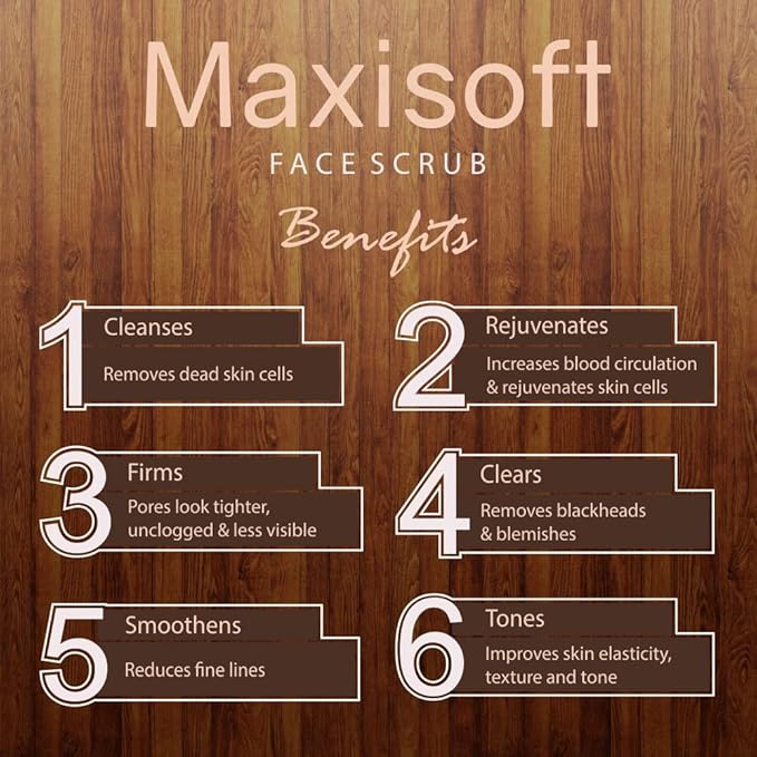 Maxisoft Face Scrub | Deep Cleansing & Exfoliation - 100 Gms