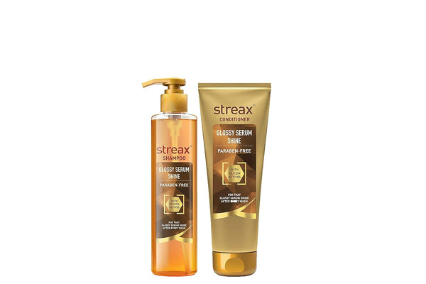 Streax Glossy Serum Shine Shampoo + Conditioner Combo