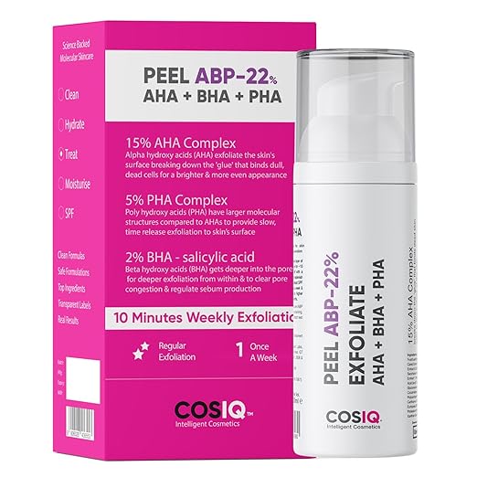 Cos-IQ 15% AHA + 2% BHA + 5% PHA Peeling Solution Serum - 30 ml