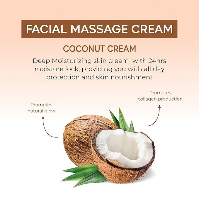 Bee One Coconut Massage Cream - 900 gms
