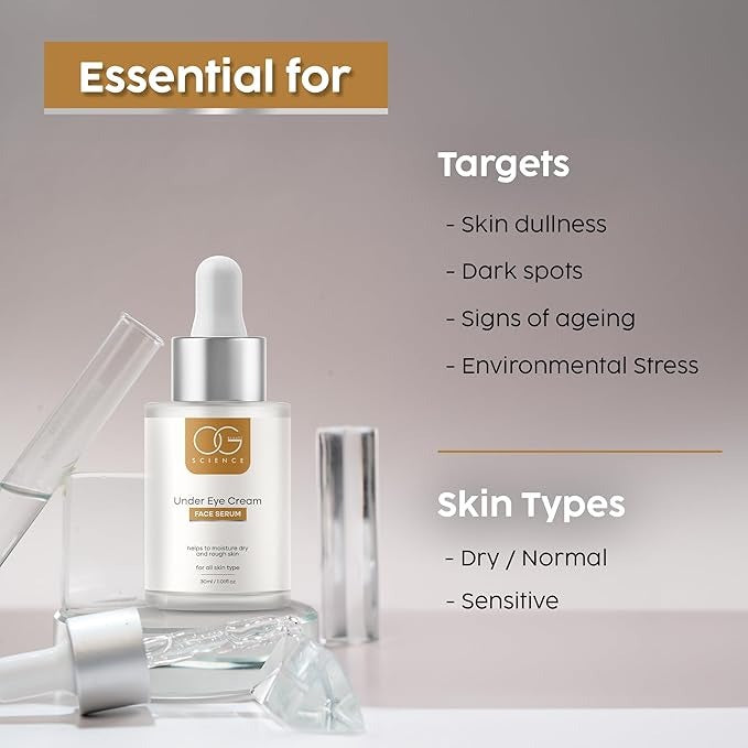 OG BEAUTY Science Under Eye Face Serum - 30 ml