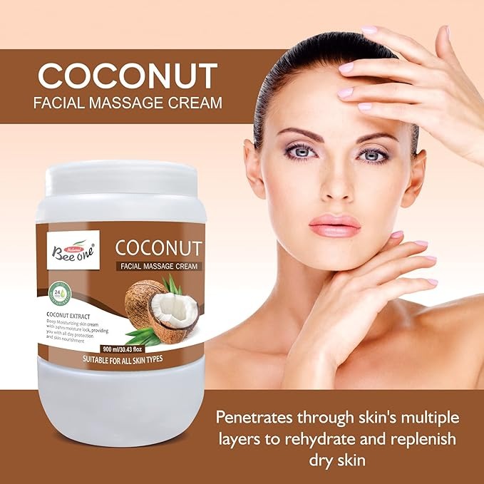 Bee One Coconut Massage Cream - 900 gms