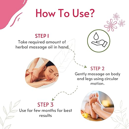 Pokonut Nurture with love Herbal Body Massage Oil For Men&Women - 200 ml