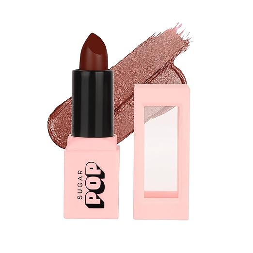 Sugar Pop Satin Matte Lipstick Amber (True Brown) - 3 gms