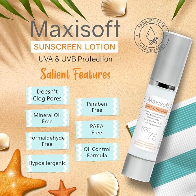 Maxisoft Sunscreen Lotion Spf 75 - 50 Ml