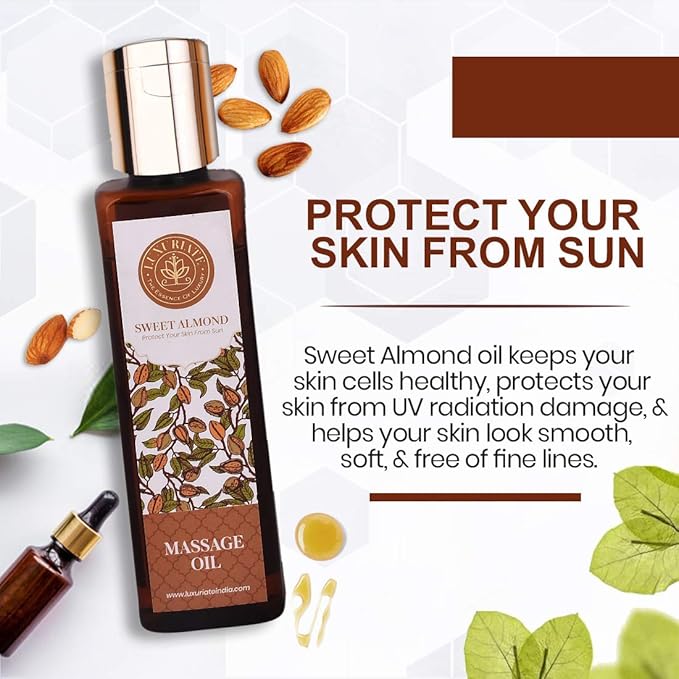 Luxuriate Sweet Almond Oil Massage Oil - 100 ml