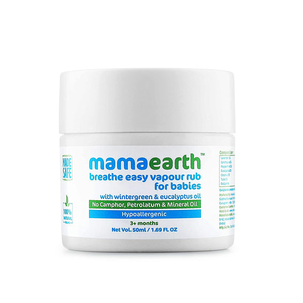Mamaearth Natural Breathe Easy Vapour Rub Balm-50g
