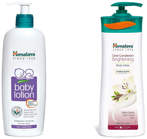 Himalaya Baby Lotion & Clear Complexion Brightening Body Lotion Combo