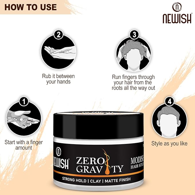 Newish Zero Gravity Hair Wax for Men - 100 gms