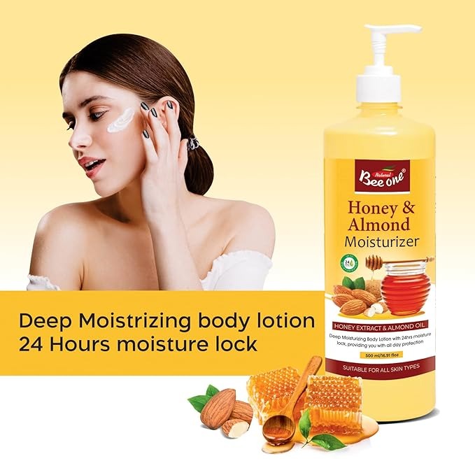 Bee One Honey Almond Moisturizer Lotion - 500 ml