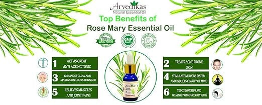 Arvedikas Natural Rosemary Essential Oil - 15 ml