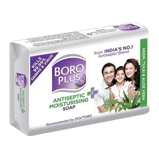 Boroplus Antiseptic + Moisturising Soap Neem Tulsi & Aloe Vera - 125 gms