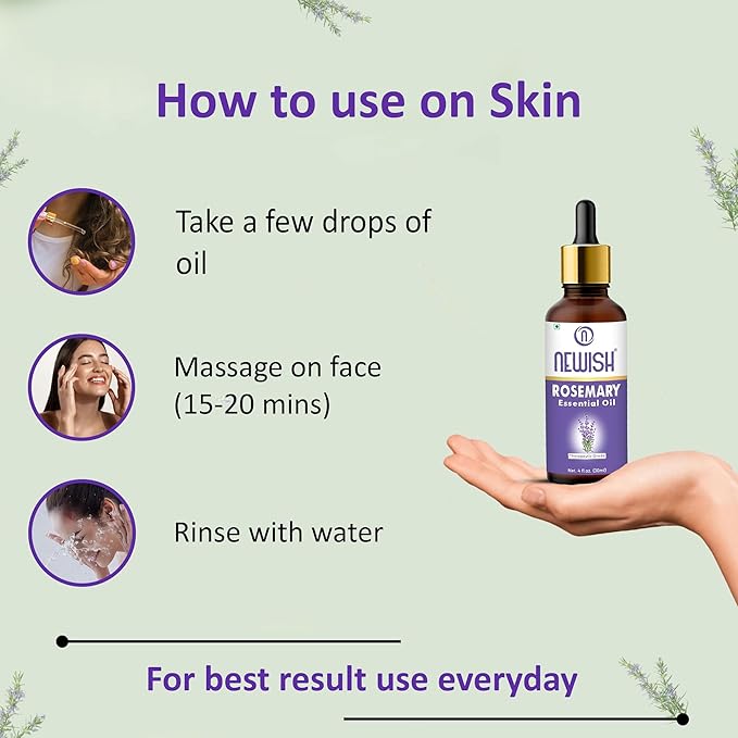 Newish Pure Rosemary Essential Oil - 30 ml