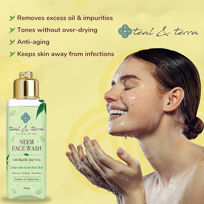 Teal & Terra Natural Anti-pimple Face Wash - 100 Ml