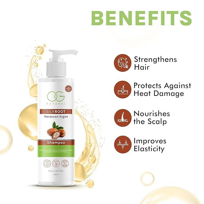 OG BEAUTY Natural Moroccan Argan Shampoo - 250 ml