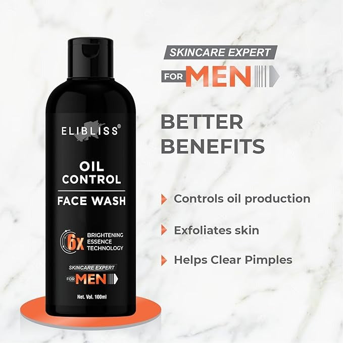 Elibliss Men Oil Control Face Wash - 100 ml