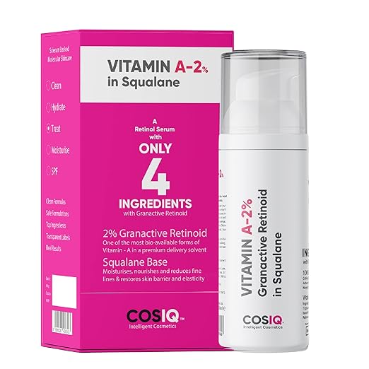 Cos-IQ 2% Vitamin A Granactive Retinoid in Squalane Face Serum Only 4 Ingredients - 30 ml