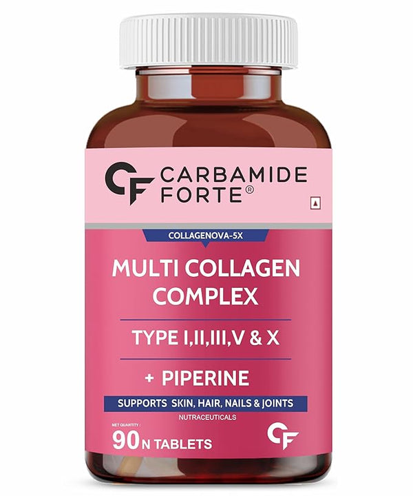 Carbamide Forte Multi Collagen Types I, II, III, V & X Tablets - 90 Tabs