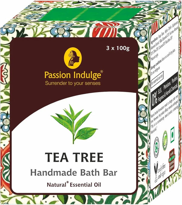 Passion Indulge Handmade Soap Natural Tea Tree Bath Bar Soap - 