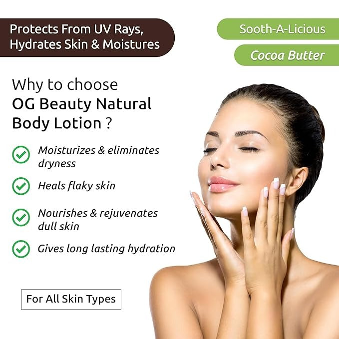 OG BEAUTY Natural Sooth-a-Licious Cocoa Butter Body Lotion - 250 ml