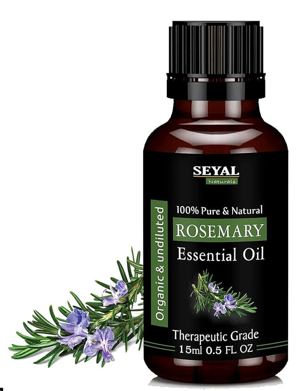 Seyal Naturals Rosemary Essential Oil For Hair & Skin & Aromatherapy - 15 ml