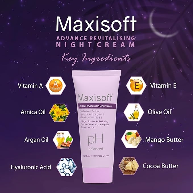 Maxisoft Advance Revitalising Night Cream - 50 Gms