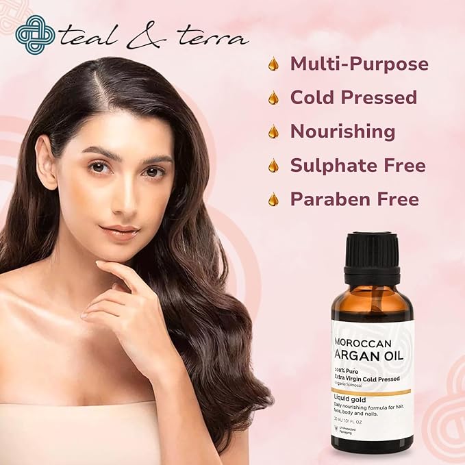 Teal & Terra Argan Hair Oil From Morocco - 30 Ml