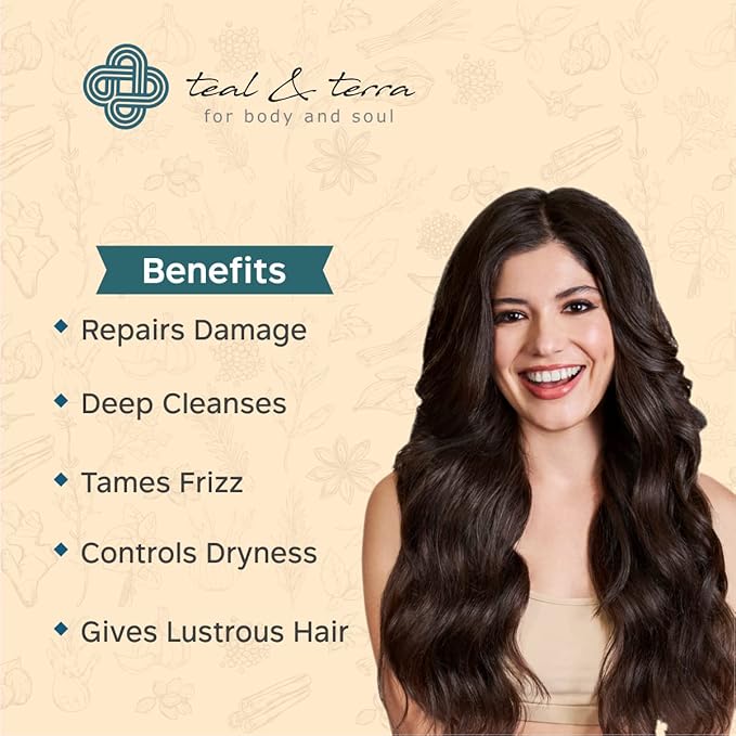 Teal & Terra Colour Protection and Moisturizing Shampoo for Dry & Frizzy Hair - 200 Ml