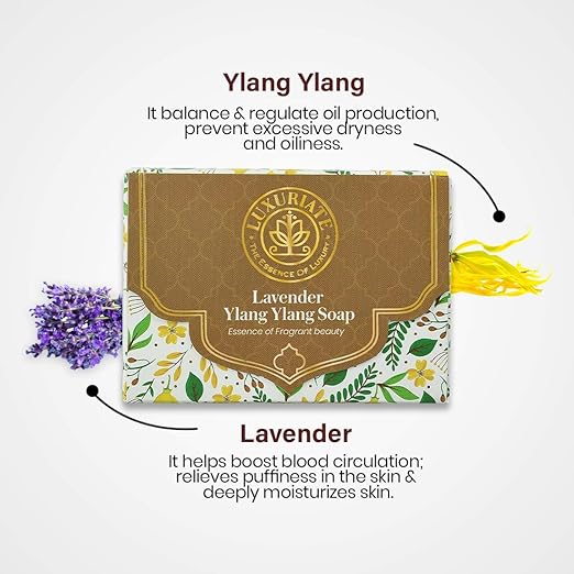 Luxuriate Lavender Soap Ylang Ylang Soap - 125 gms