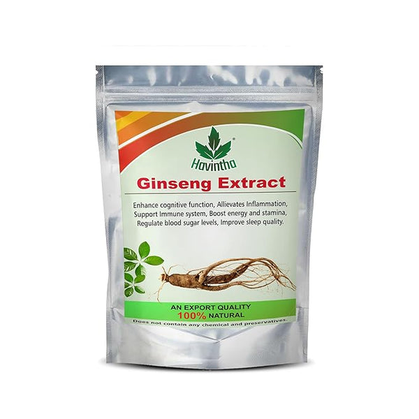 Havintha Natural Ginseng Extract Powder for Boosting Immunity Energy - 100 gms