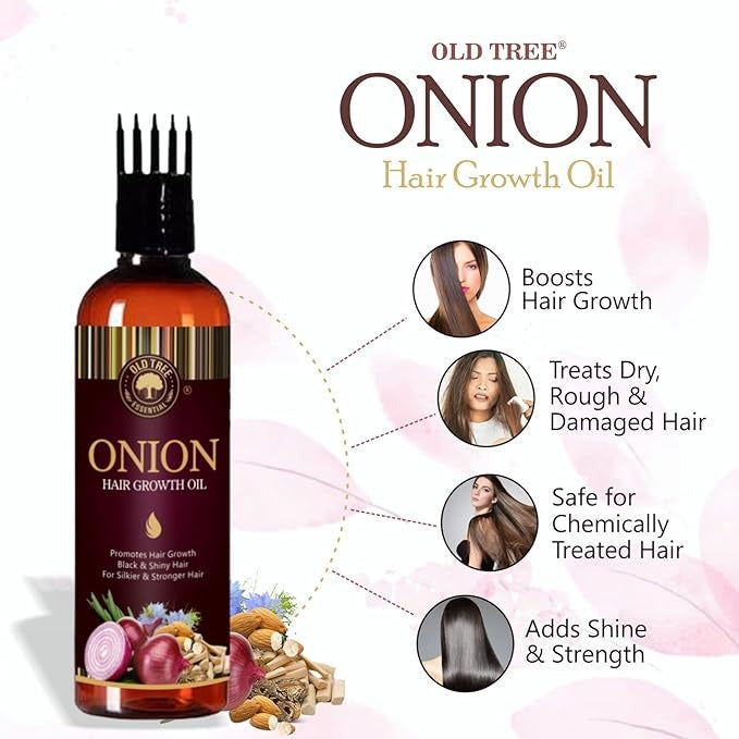 Old Tree Pure & Natural Onion Hair Oil for Hair - 100 ml