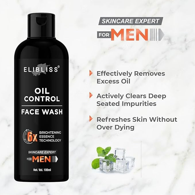 Elibliss Men Oil Control Face Wash - 100 ml