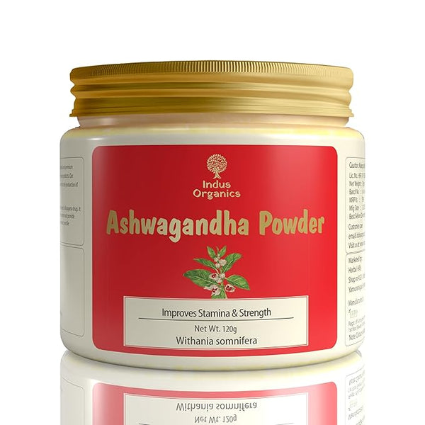 Indus Organics Pure Ashwagandha Powder - 120 gms