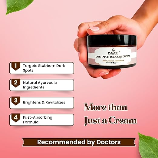 Pokonut Dark Neck and Patch Removal Cream with Turmeric - 50 gms