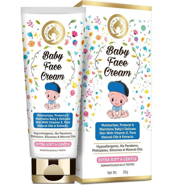 Mom & World Baby Face Cream Extra Soft and Gentle - 50 gms