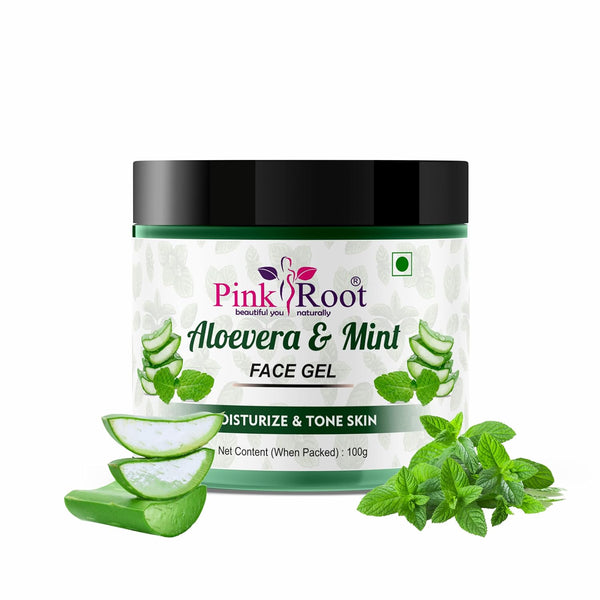 Pink Root Aloevera & Mint Face Gel - 100 ml