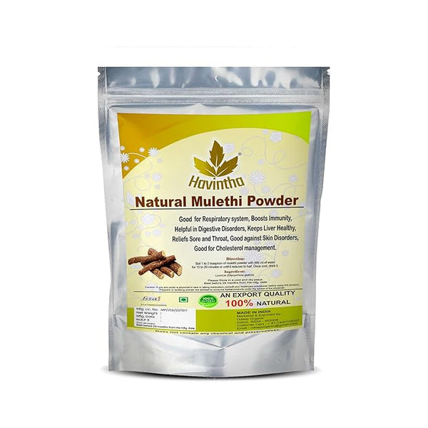 Havintha Mulethi (Licorice) Powder for Cough Cold Skin whitening Hair - 227 gms