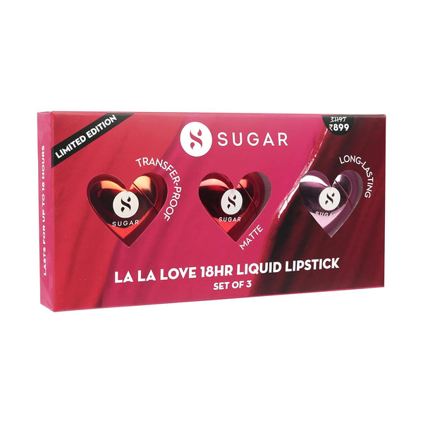 Sugar Cosmetics La La Love 18HR Liquid Lipstick Set