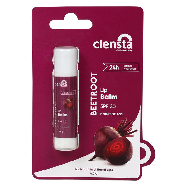 Clensta Beetroot Lip Balm With Spf 30 - 5 gms