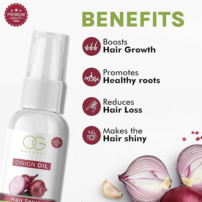 OG BEAUTY Onion Oil Hair Growth Serum - 50 ml