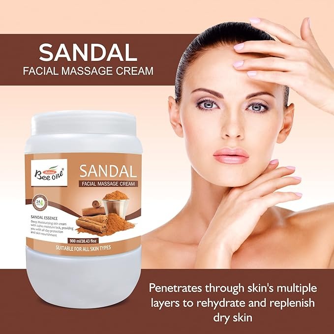 Beeone Sandalwood Massage Cream - 900 ml