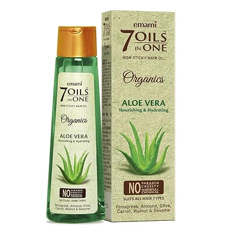 Emami 7 Oils In One Organics Aloe Vera Hair Oil - 200 ml