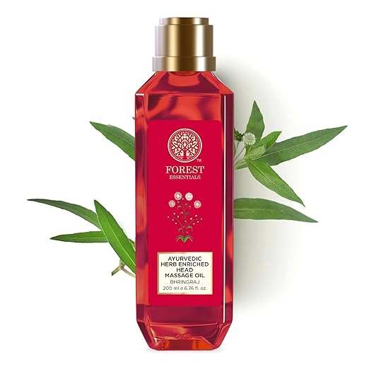 Forest Essentials Ayurvedic Herb Enriched Head Massage Oil Bhringraj