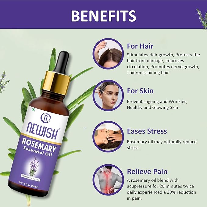 Newish Pure Rosemary Essential Oil - 30 ml
