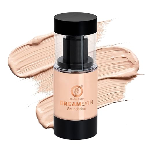 Colors Queen Dream Satin Oil Free Water Proof Foundation 02 Ivory - 35 gms