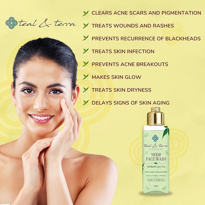 Teal & Terra Natural Anti-pimple Face Wash - 100 Ml