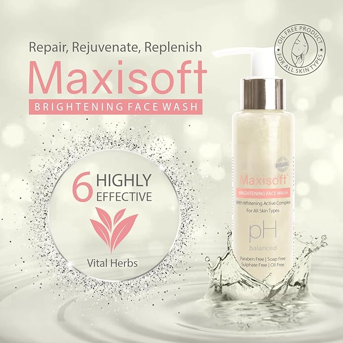 Maxisoft Brightening Face Wash for Women & Men - 100 Ml