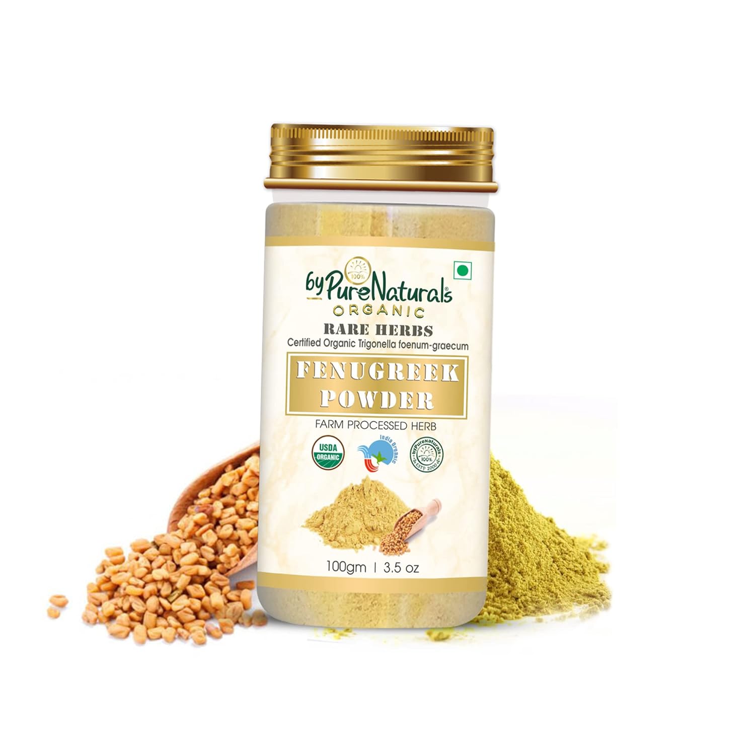 Bypurenaturals Organic Fenugreek Powder - 100 Gms – Veeha Beauty