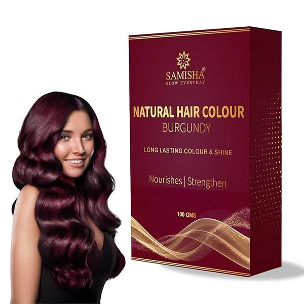 Samisha Natural Burgundy Hair Colour - 100 gms